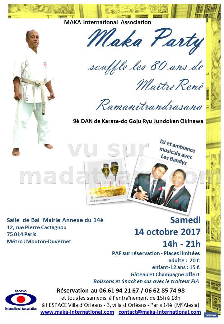 Maka Party 17 Special 80eme Anniversaire De Maitre Rene Ramanitrandrasana