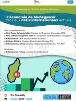 L'économie de Madagascar face aux défis internationaux actuels  Conférence / Projection débat IFM - Institut Français de Madagascar