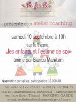 Atelier coaching "Les enfants et l'estime de soi" * Mille feuilles librairie café
