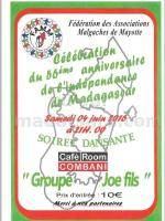 Célébration du 56ème anniversaire de l'indépendance de Madagascar au Café Room Combani Mayotte