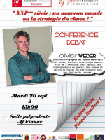 Conférence débat "XXIè siècle : un nouveau monde ou la stratégie du chaos ?" par Olivier Weber - Alliance Française de Fianarantsoa