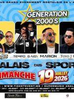 Generation 2000's Palais des Sports Mahamasina Showcase 18.3, Tempo gaigy, Marion, Tovo j'hay, Imagine, Spydee, Fascination