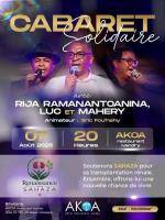 Cabaret Solidaire avec Rija ramanantoanina, Luk, Mahery Akoa hotel lounge Ivandry
