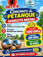 Concours de Pétanque - Boulodrome Ankatso