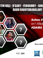Justin vali‍ , D'Gary‍ , Fenoamby‍ , Aina quach‍ , Milon Kazar‍ , Rado Rakotorahalahy‍ , Hanta‍ , Rawera Bai‍ - Antso Valimbabena hoan'i Madagasikara ataon'i Dama‍ - Salle des Fêtes Savigny-Sur-Orge