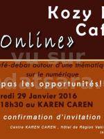 Kozy Kozy Café " Job Online" au karen Caren animé par Dowebsi
