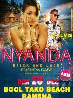Nyanda Brick and Lace en showcase avec D'Alvis au Bool Tako Beach Ramena