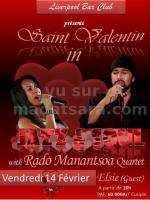 Saint Valentin in Jazz et Soul avec Rado Manantsoa Quartet au Liverpool Bar Club