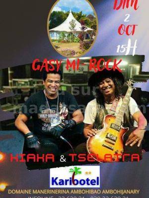 Kiaka & Tselatra - Gasy me rock - Concert - Karibotel Domaine Manerinerina Ambohibao Ambohijanahary