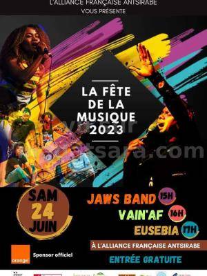 Jaws Band , Eusebia , Vain'Af - Concert Fête de la musique - AF - Alliance Française d'Antsirabe