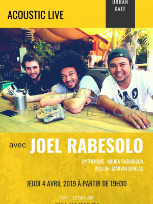 Acoustic live Joel Rabesolo‍ - Urban Café Antsahabe‍