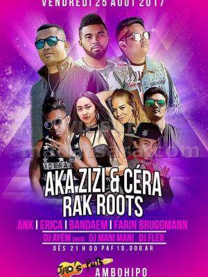 Aka Zizi, Cera, Rak Roots en show case au JAO'S PUB