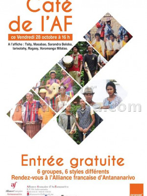 Café de l'AF avec Tsity‍, Masabao‍, Sarandra Beloba‍, Iarivolahy‍, Ragasy‍ & Voromanga Milalao - AFT - Alliance Française d'Antananarivo‍