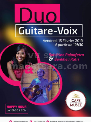 Guitare-voix - Sandrine Rajaofetra‍ & Benkheli Ratri‍ - Café Du Musée De La Photo Anjohy‍