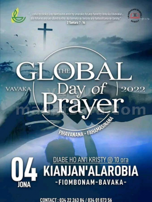 Global day of prayer - Stade Alarobia