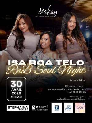Isa roa Telo Concert makay lounge