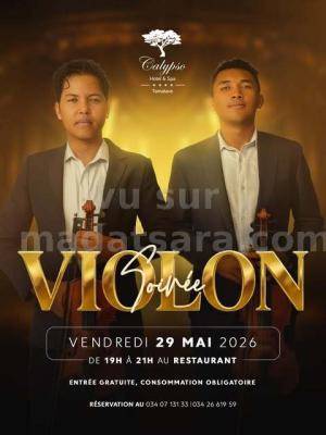 Soirée Violon Showcase Calypso Hotel