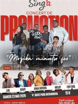 Sing'A Concert de promotion - Skate Park Ankaditapaka avec Luk, Kiady, Anaa Quartet, Melky, Fidy Dibl