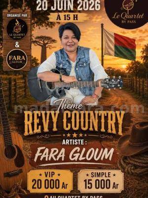 Revy country Fara Gloum Concert Le Quartet By Pass