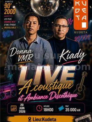 Kiady & Donna VMR Live acoustique Showcase & ambiance Discothèque / Clubbing Kudeta urban Club