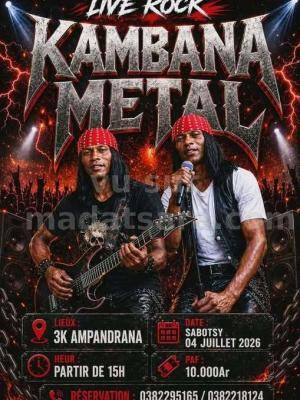 Kambana Metal Concert 3K Kaly Kalo Karak's  Ampandrana