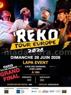 Reko Tour Europe 2026 Concert Lapa Event Lisses