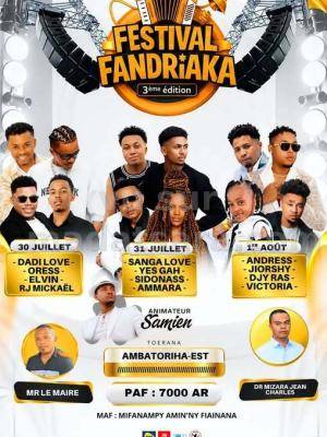 Festival Fandriaka 3ème édition Ambatoriha-Est