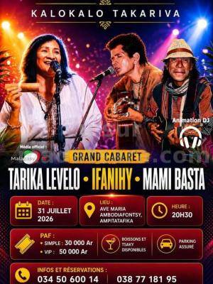 Kalokalo takariva - Levelo, Ifanihy, Mami Bastah grand Cabaret villa Ave Maria Ambodiafontsy Ampitatafika