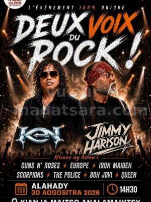 Deux voix du rock - Ken, Jimmy Harison Concert Analamaitso Théâtre de verdure d'Analamahitsy