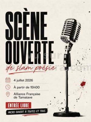 Slam Poésie Scène ouverte AF - Alliance Française Toamasina