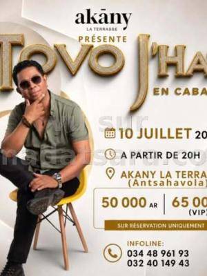 Tovo j'hay en Cabaret Akany La Terrasse Antsahavola