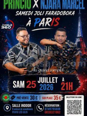 Njara Marcel & Princio Samedi joli faradoboka à paris Showcase Sport Indoor Les Ulis