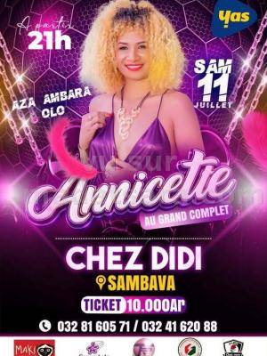Annicette Showcase Chez Didi Sambava - Madagasikara