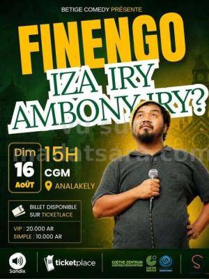 Finengo Mahasaky One man/woman show CGM Analakely