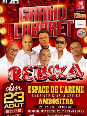 Rebika grand Cabaret Grande Salle de l'Arene Ambositra
