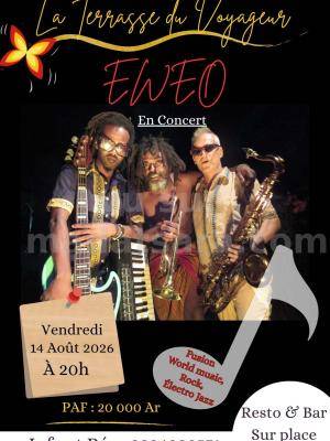 Eweo en Concert Terrasse du voyageur Antsiranana