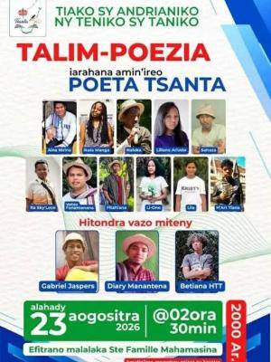 Talim-poezia - iarahana amin'ireo Poeta Tsanta - Sainte Famille Mahamasina