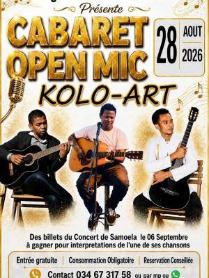 Cabaret Open Mic Kolo-Art Burger Grill Toamasina