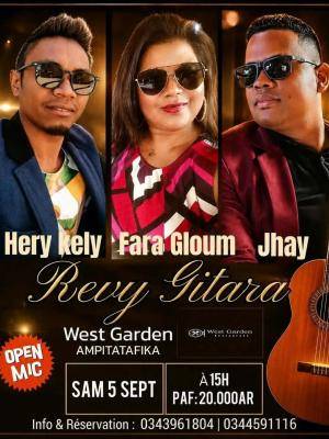 Hery kely, Fara Gloum, Jhay Revy Gitara Open Mic West Garden Ampitatafika