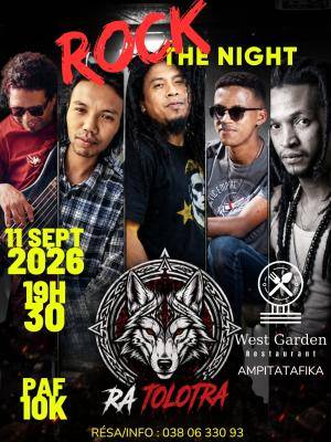 Rock The night Ra Tolotra Concert West Garden Ampitatafika