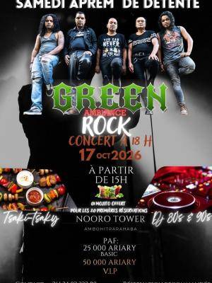 Green en Concert Ambiance rock Nooro Tower Ambohitrarahaba