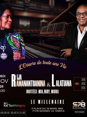 Lalatiana & Rija ramanantoanina en Concert Le Millénaire