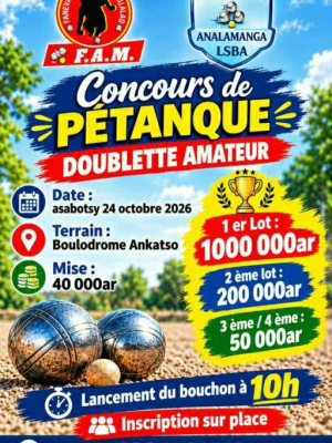 Concours de Pétanque - Boulodrome Ankatso
