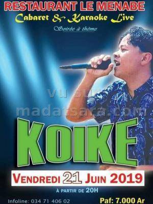 Koike cabaret et karaoké live Restaurant Le Menabe Ivato