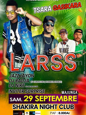 Larss‍ , Jazz Layon‍ en show case Shakira Night Club Mahajanga‍