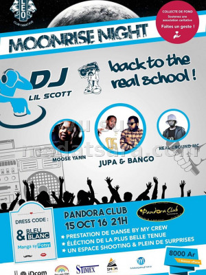 Moonrise Night - Le Pandora CLUB tamatave 501‍ avec Dj Lil Scott‍, Jupa'Bango‍, Moose Yann‍ & Real Ground MC‍