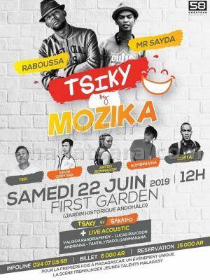 Mr Sayda, Raboussa, Tefi, Sombiniaina, Kevin Ordy Rak, Antso Bomartin, Costa tsiky sy mozika Jardin d'Andohalo