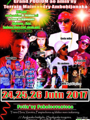 Podium - Terrain Maimandry Ambohijanaka - avec Tann Faya‍ , 112 Unity‍ , El'Mich‍ , Amizou‍ , Mc Malone, Fascyah‍ , Magic Trap Crew (MTC)‍