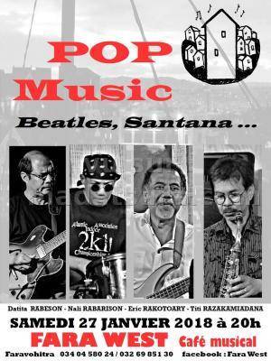 Pop music avec Datita Rabeson, Nali Rabarison, Eric Rakotoary, Titi Razakamiadana Fara West Faravohitra