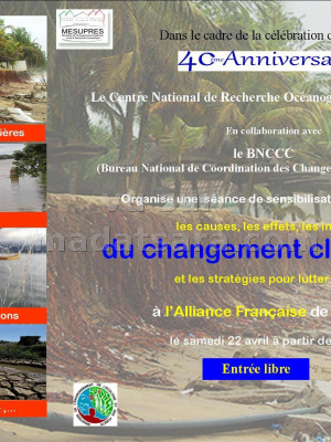 Séance de sensibilisation portant sur les causes, effets et impacts du changement climatique - AF - Alliance Française Hell Ville (Nosy-Be)‍
